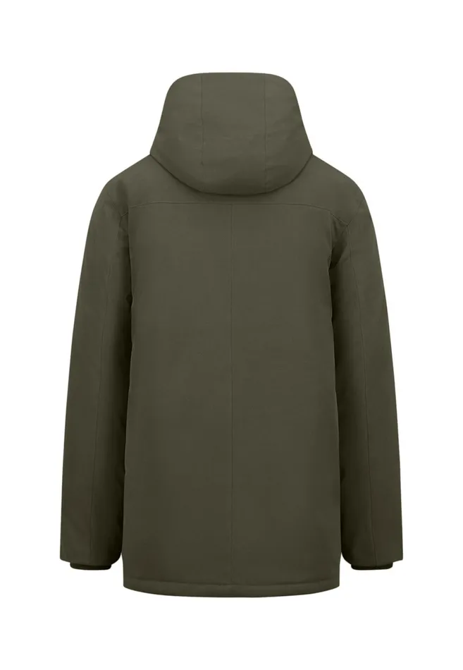 Jackets and Coats Men FYNCHHATTON Parka With Hood And Four Buttons Dark Navydark Khakiflamehazelcloud Blue