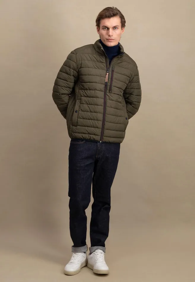 Jackets and Coats Men FYNCHHATTON Stepp Jacket With Breast Pocket Dark Navydark Tealdark Emeralddark Khakirust