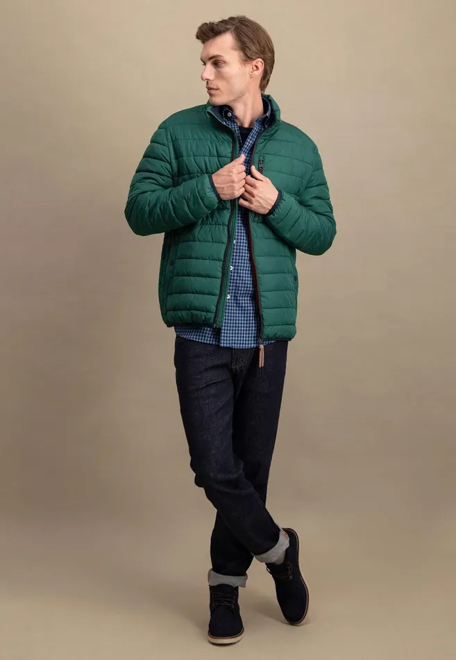 Jackets and Coats Men FYNCHHATTON Stepp Jacket With Breast Pocket Dark Navydark Tealdark Emeralddark Khakirust