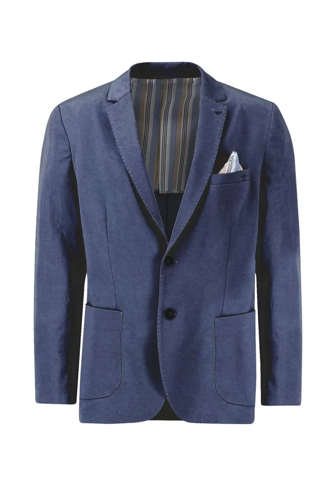 Jackets and Coats Men FYNCHHATTON Summer Jacket With A Subtle LogoTail Dark Navybeige