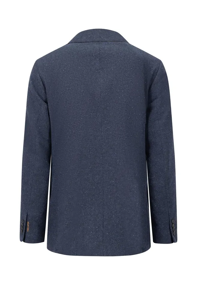 Jackets and Coats Men FYNCHHATTON Tweed Blazer With Two Buttons Dark Navyhazel