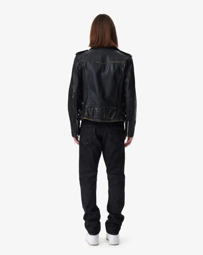 Jackets and Coats Men IRO CRUISE LEATHER BIKER JACKET