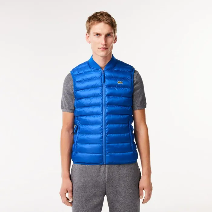 Jackets and Coats Men Lacoste Men039s WaterRepellent Puffer Vest Gentian Blue Jq0 Jackets and Coats Men Lacoste Men039s WaterRepellent Puffer Vest Gentian Blue Jq0