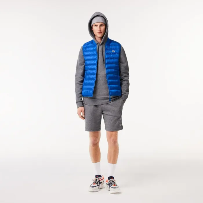 Jackets and Coats Men Lacoste Men039s WaterRepellent Puffer Vest Gentian Blue Jq0