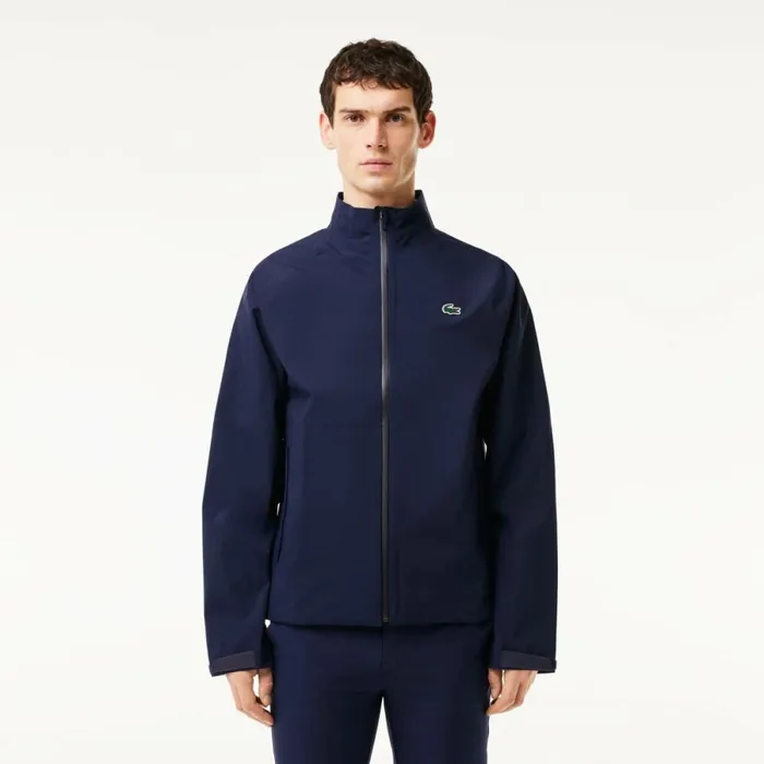 Jackets and Coats Men Lacoste Mens Golf ZipUp Waterproof Windbreaker Navy Blue 423 Jackets and Coats Men Lacoste Mens Golf ZipUp Waterproof Windbreaker Navy Blue 423