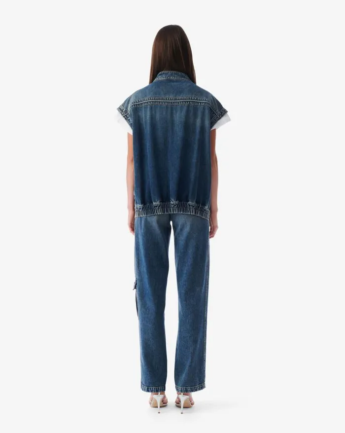 Jackets and Coats Women IRO ODILAE SLEEVELESS JEAN JACKET