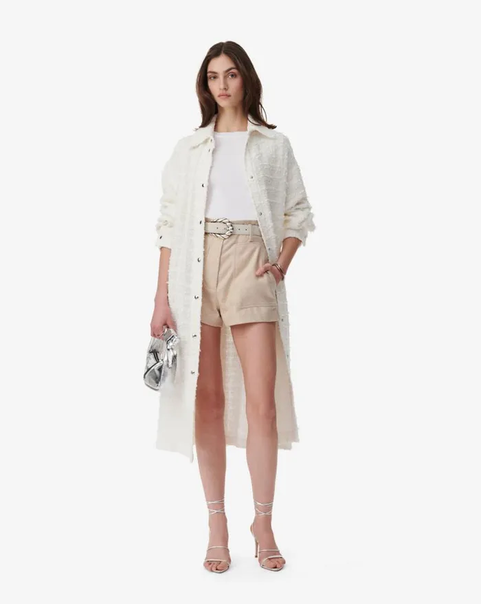 Jackets and Coats Women IRO ROBBEY LONG TWEED OVERSHIRT