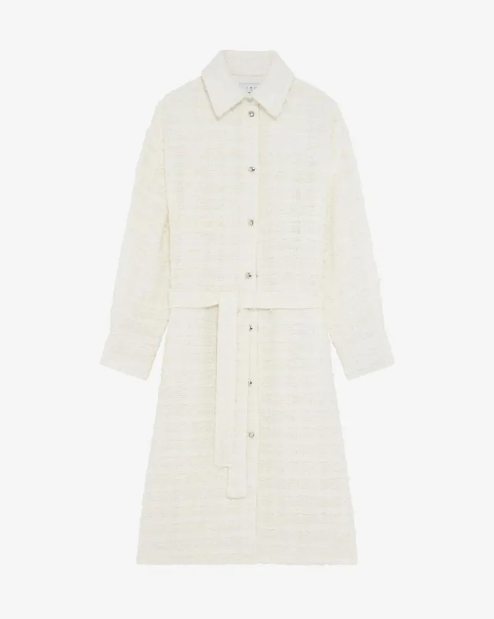 Jackets and Coats Women IRO ROBBEY LONG TWEED OVERSHIRT