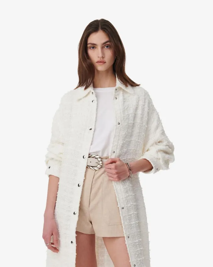 Jackets and Coats Women IRO ROBBEY LONG TWEED OVERSHIRT