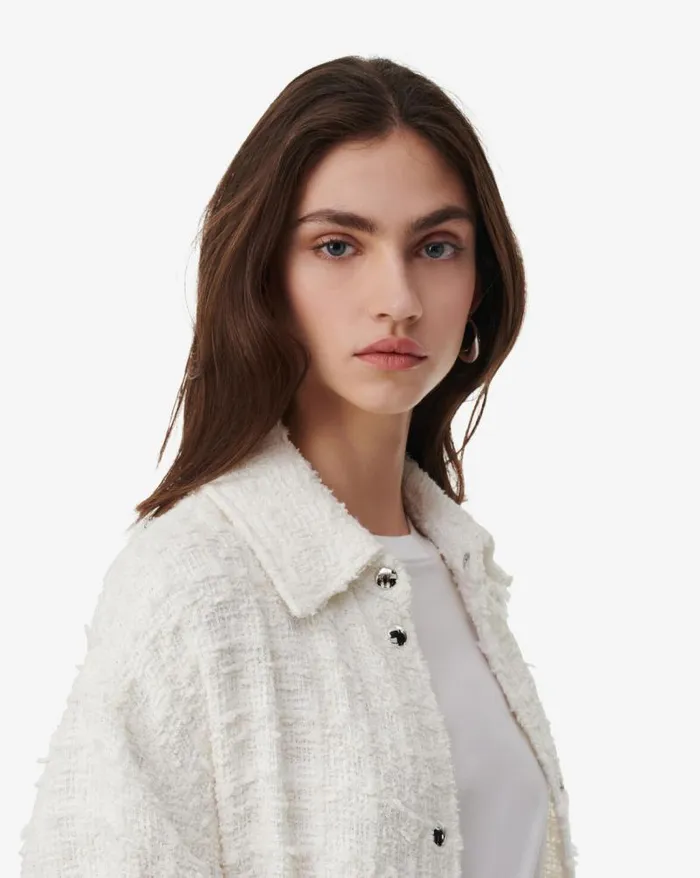 Jackets and Coats Women IRO ROBBEY LONG TWEED OVERSHIRT
