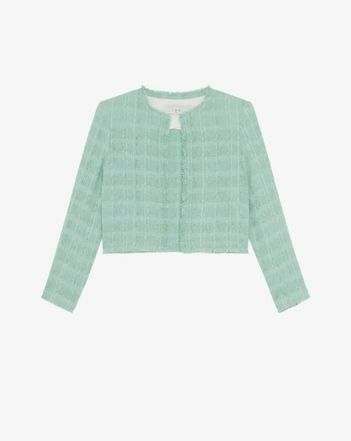 Jackets and Coats Women IRO ZAMIA FRINGED TWEED JACKET