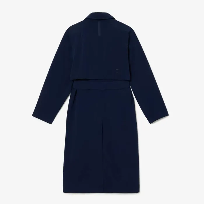Jackets and Coats Women Lacoste Women039s Oversized Trench Coat Navy Blue 166