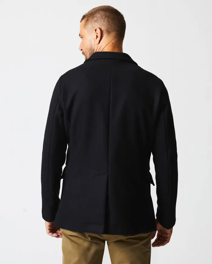 Jackets and Outerwear Men Billy Reid Bond Peacoat Black
