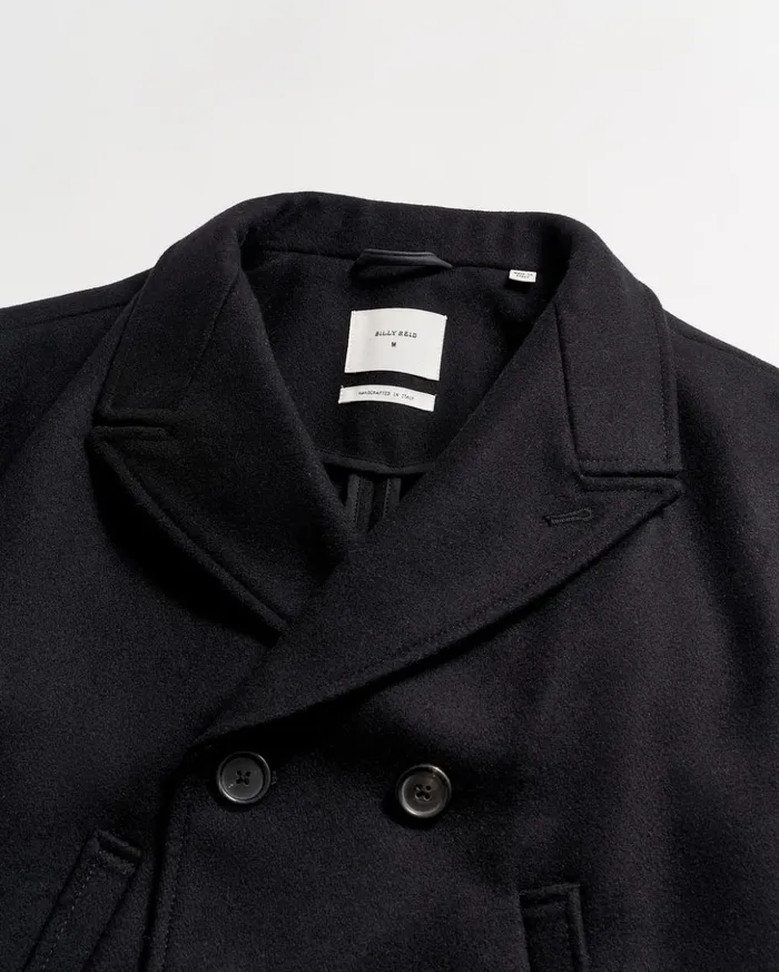 Jackets and Outerwear Men Billy Reid Bond Peacoat Black