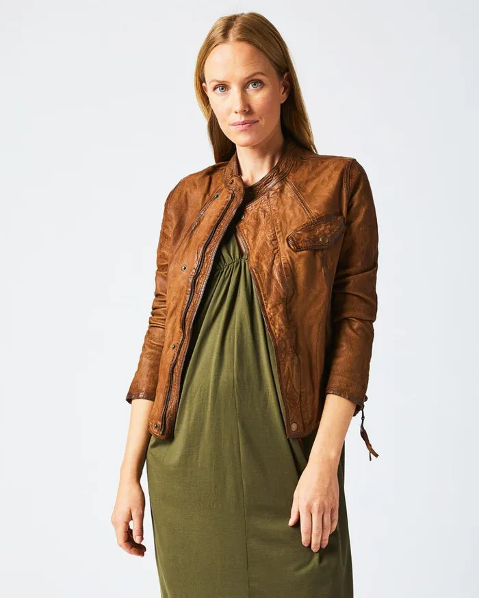 Jackets and Outerwear Women Billy Reid Biker Jacket Brown