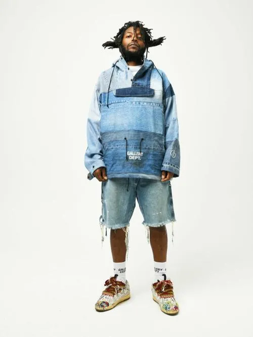 Jackets Men Gallery Dept DENIM ANORAK JACKET Denim