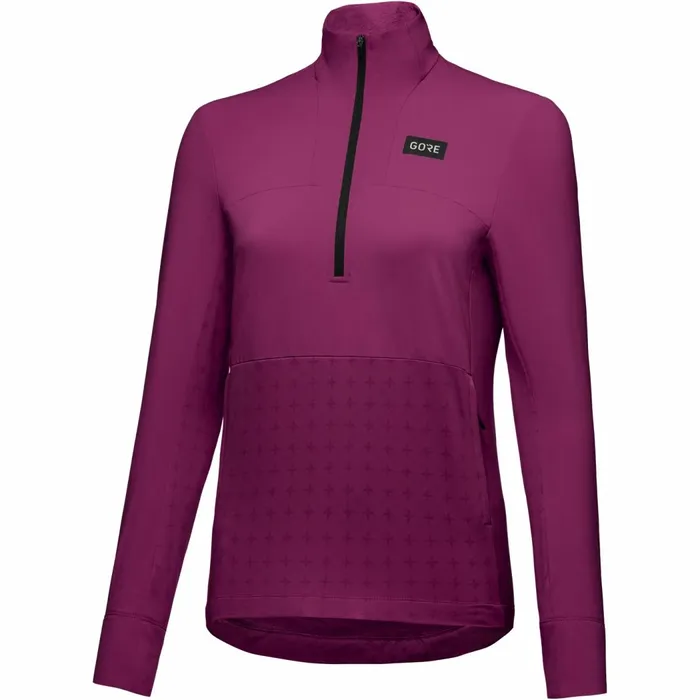 Jerseys and Shirts Women GOREWEAR TrailKPR Hybrid 12Zip Womens Process Purple