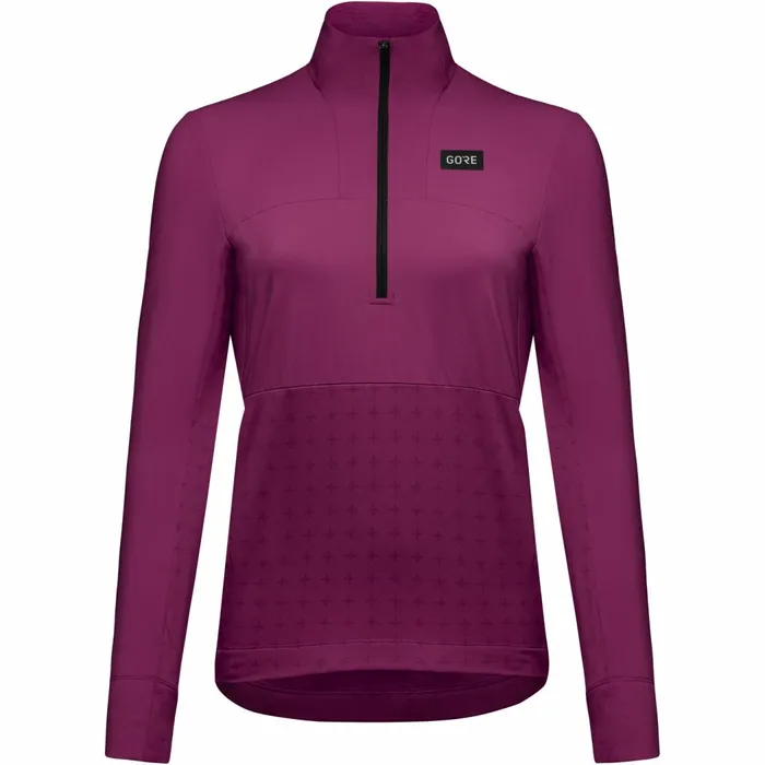 Jerseys and Shirts Women GOREWEAR TrailKPR Hybrid 12Zip Womens Process Purple