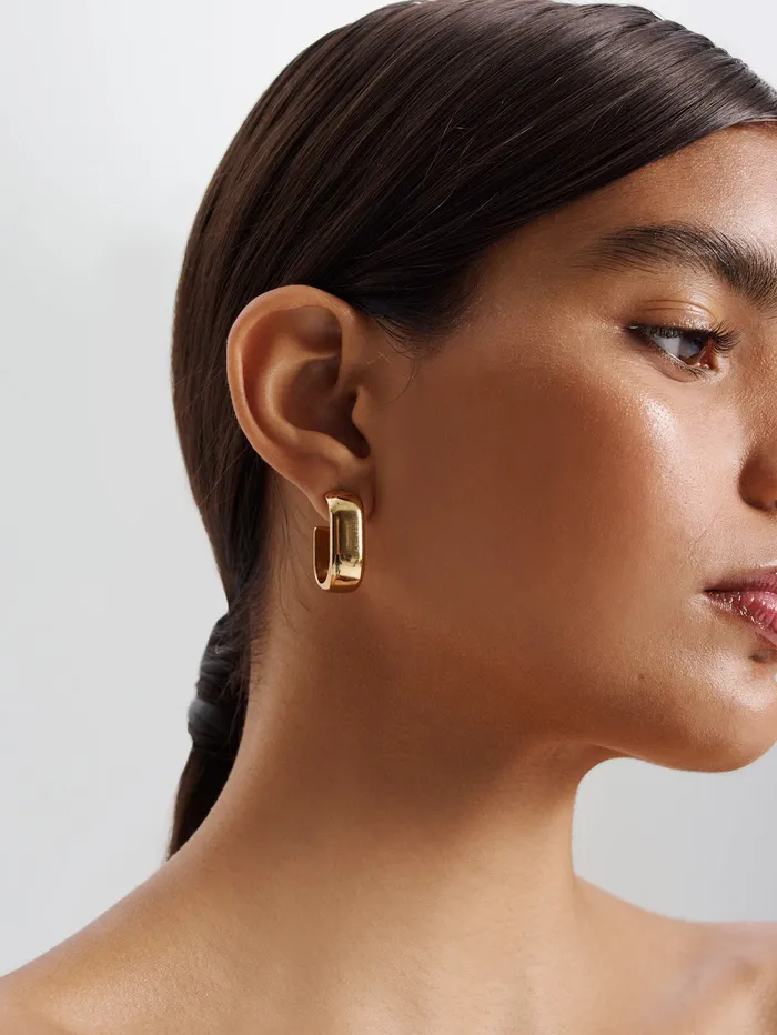 Jewelry ROLO HOOP EARRINGS GOLD Scanlan Theodore Women