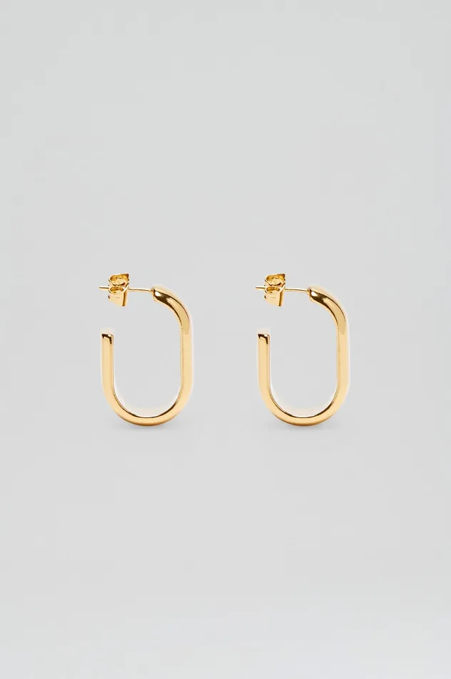 Jewelry ROLO HOOP EARRINGS GOLD Scanlan Theodore Women Jewelry ROLO HOOP EARRINGS GOLD Scanlan Theodore Women