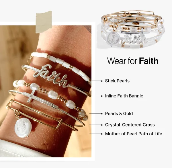 Jewelry Sets Women Alex And Ani Faith Bracelets Set Of 5 Two Tone