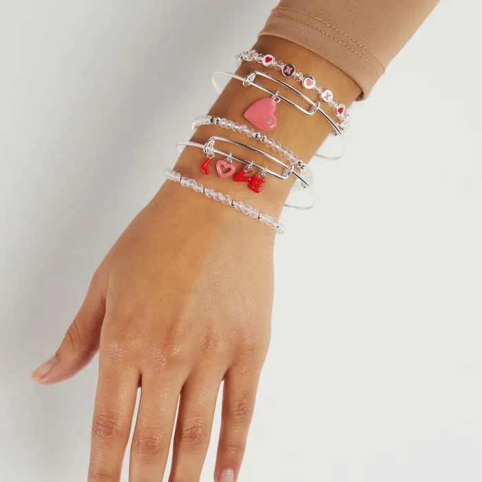 Jewelry Sets Women Alex And Ani Love039 Charm Bangle Set Of 5 Silver