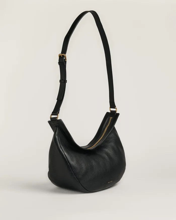 Jigsaw Bags and Clutches Women Melbury Leather Soft Bag Black