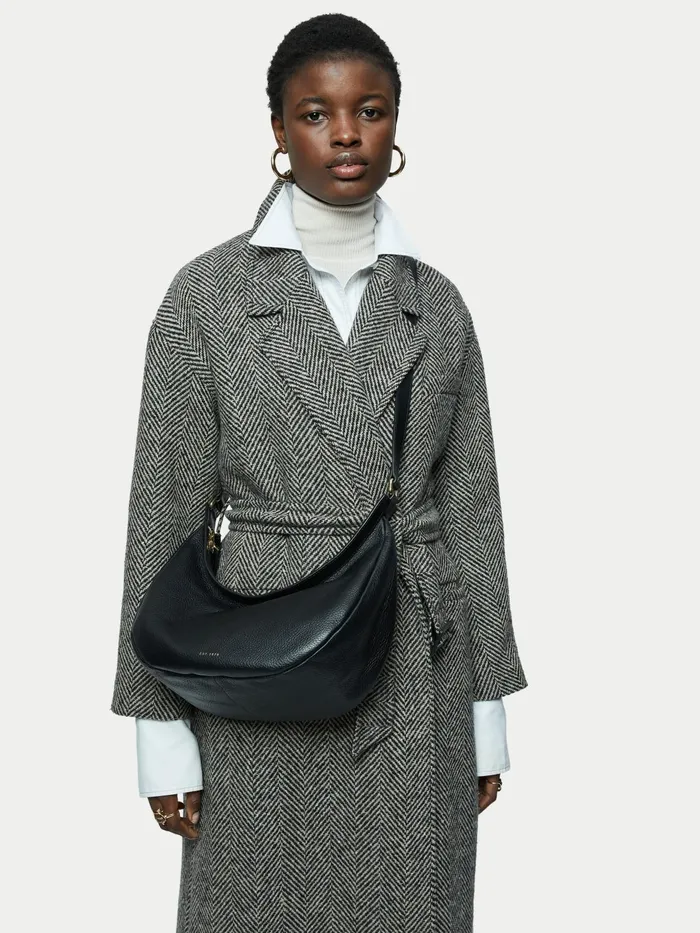 Jigsaw Bags and Clutches Women Melbury Leather Soft Bag Black