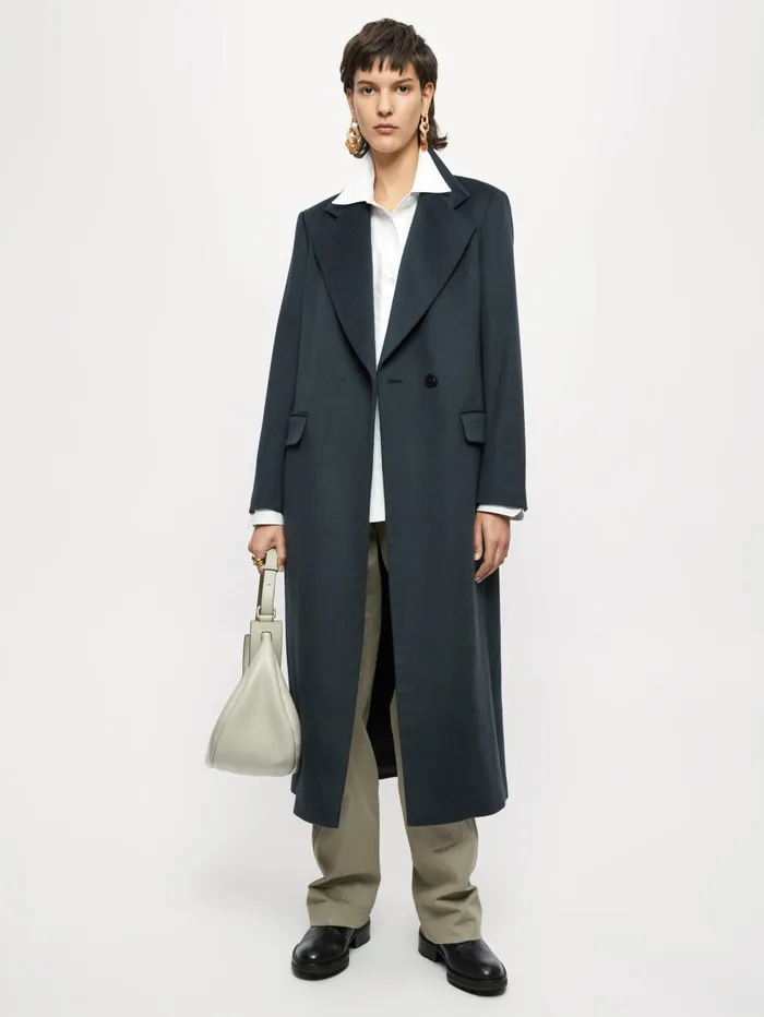 Jigsaw Coats Women Maxi City Coat Grey