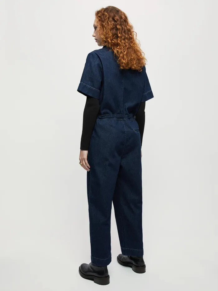 Jigsaw Dresses and Jumpsuits Women Denim Utility Jumpsuit Blue