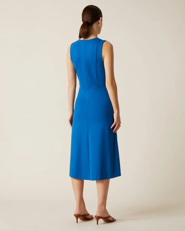 Jigsaw Dresses and Jumpsuits Women V Neck Ponte Dress Blue