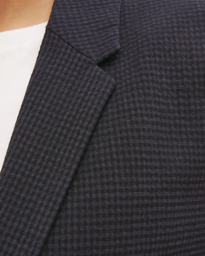 Jigsaw Jackets Women Check Portofino Suit Jacket Blue