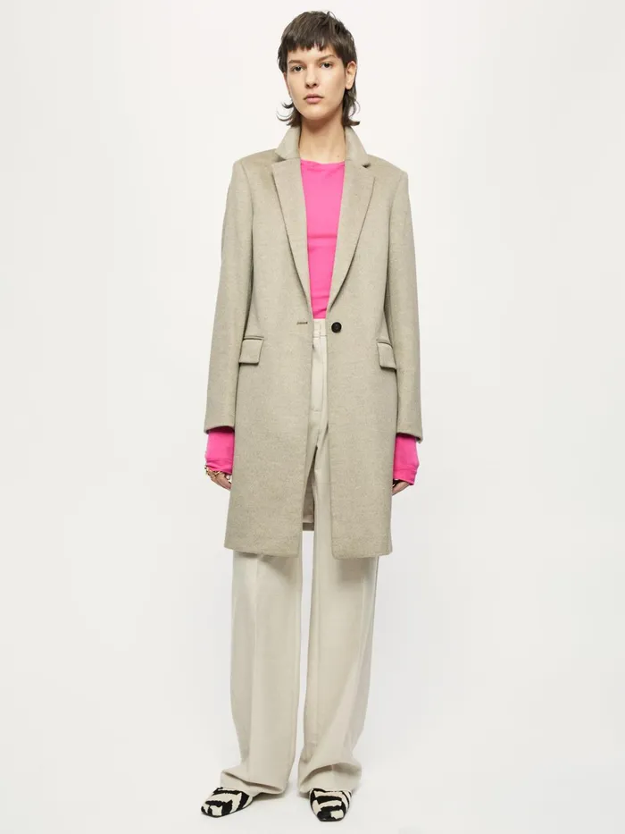 Jigsaw Jackets Women Relaxed City Coat Grey