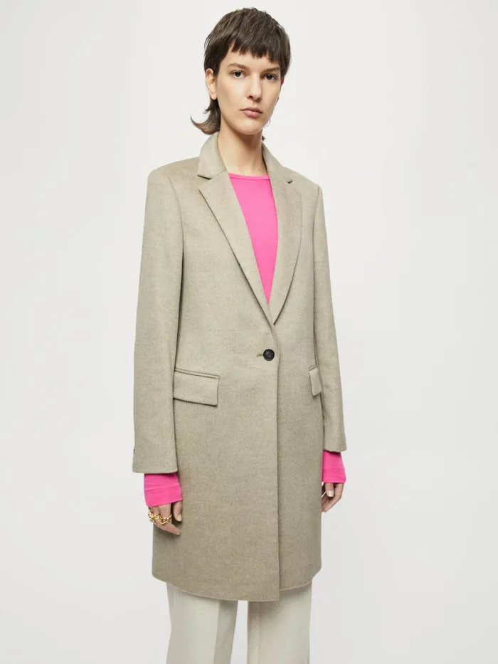 Jigsaw Jackets Women Relaxed City Coat Grey