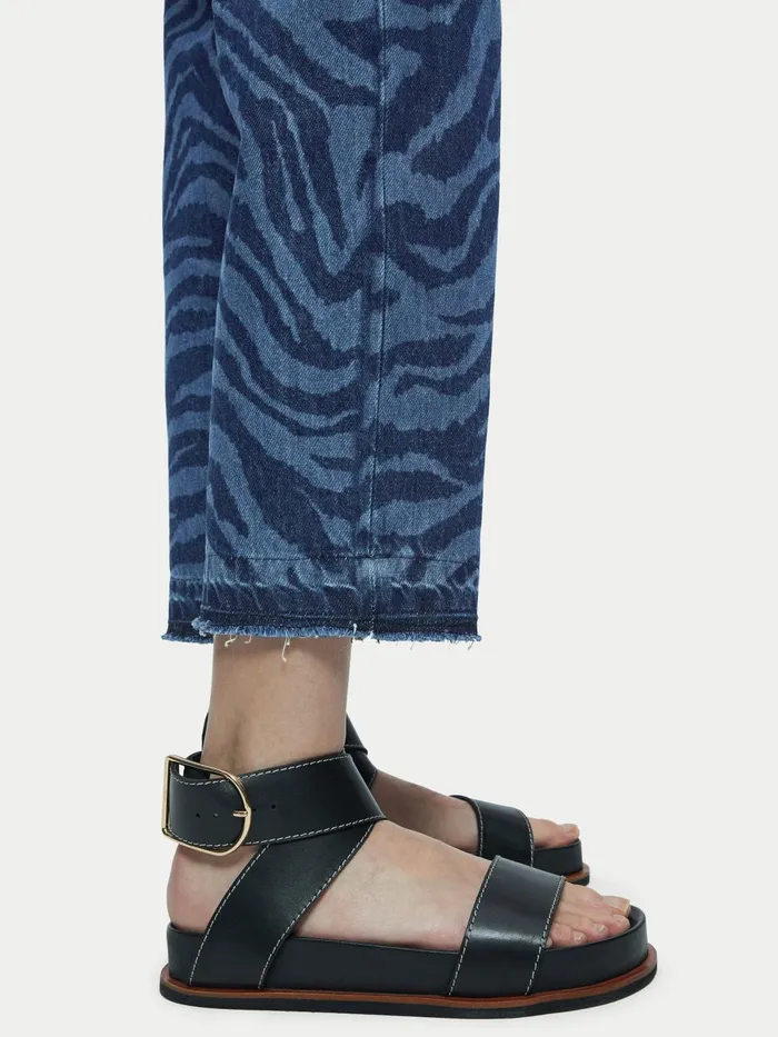 Jigsaw Jeans Women Zebra Delmont Leg Jean Blue