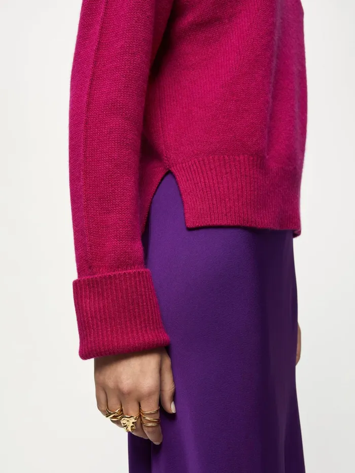 Jigsaw Knitwear and Cashmere Women Cashmere Quinn Raglan Jumper Pink