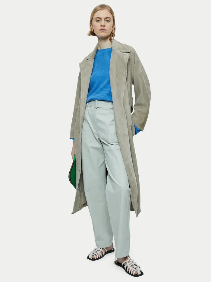 Jigsaw Knitwear and Cashmere Women Merino Cashmere Crew Jumper Blue