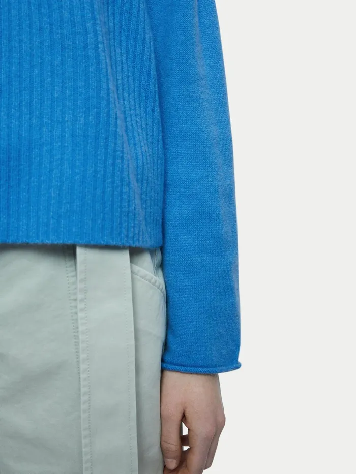 Jigsaw Knitwear and Cashmere Women Merino Cashmere Crew Jumper Blue
