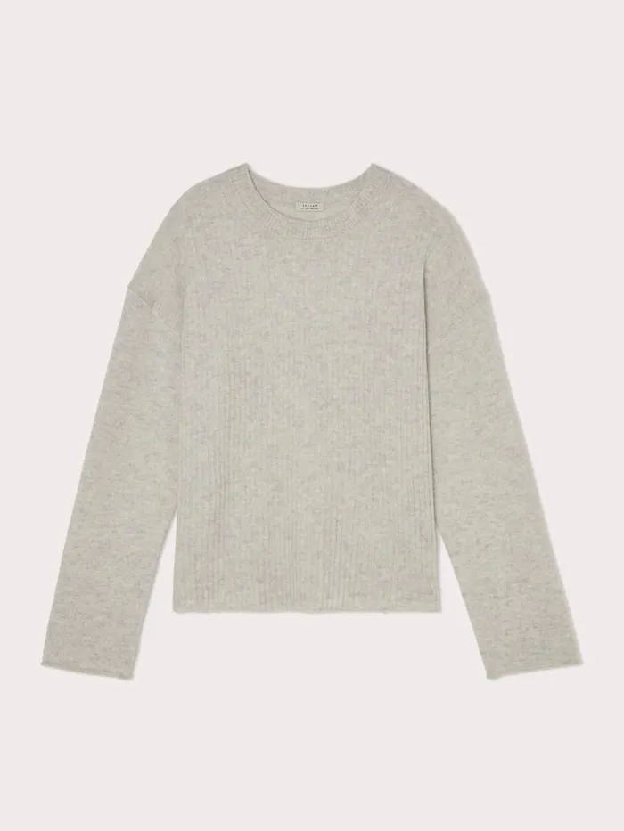 Jigsaw Knitwear and Cashmere Women Merino Cashmere Crew Jumper Grey