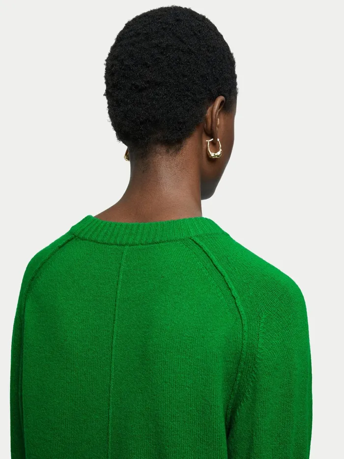 Jigsaw Knitwear and Cashmere Women Merino Mine Intarsia Jumper Green