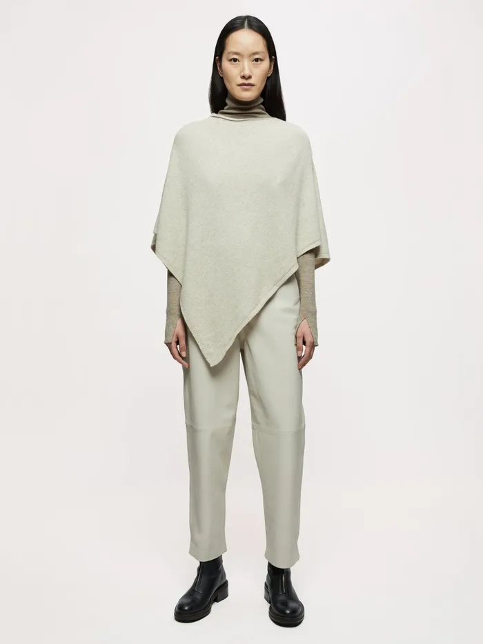 Jigsaw Knitwear and Cashmere Women Open Poncho Wool Cashmere Cream