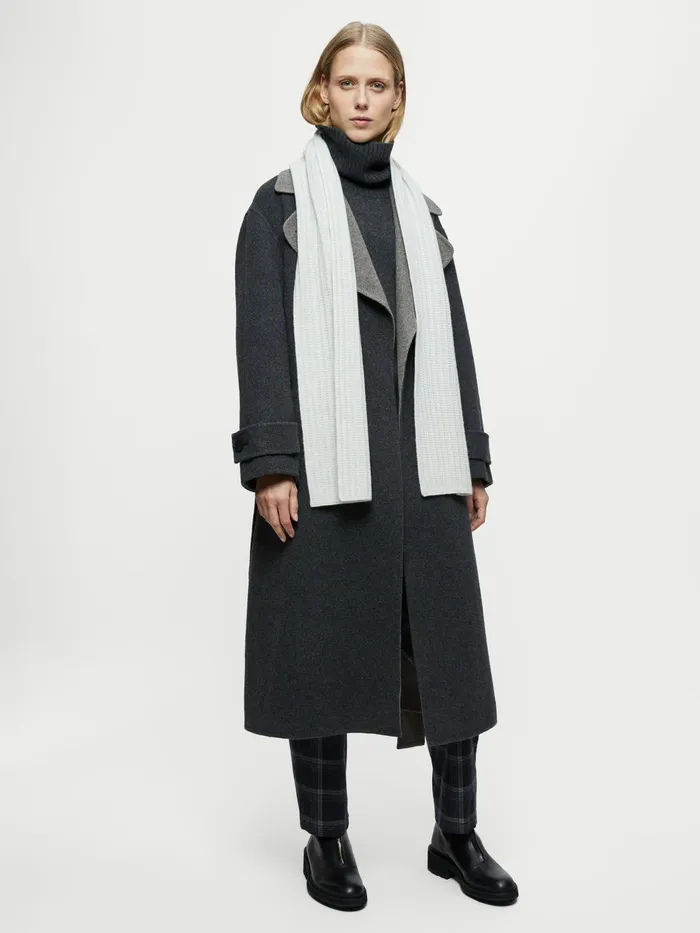 Jigsaw Ponchos and Scarves Women Cashmere Scarf Grey