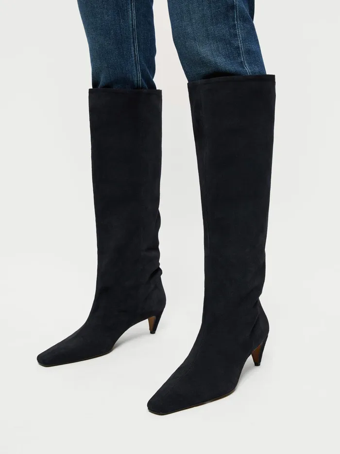 Jigsaw Shoes and Sandals Women Oslo Suede Knee High Boot Blue