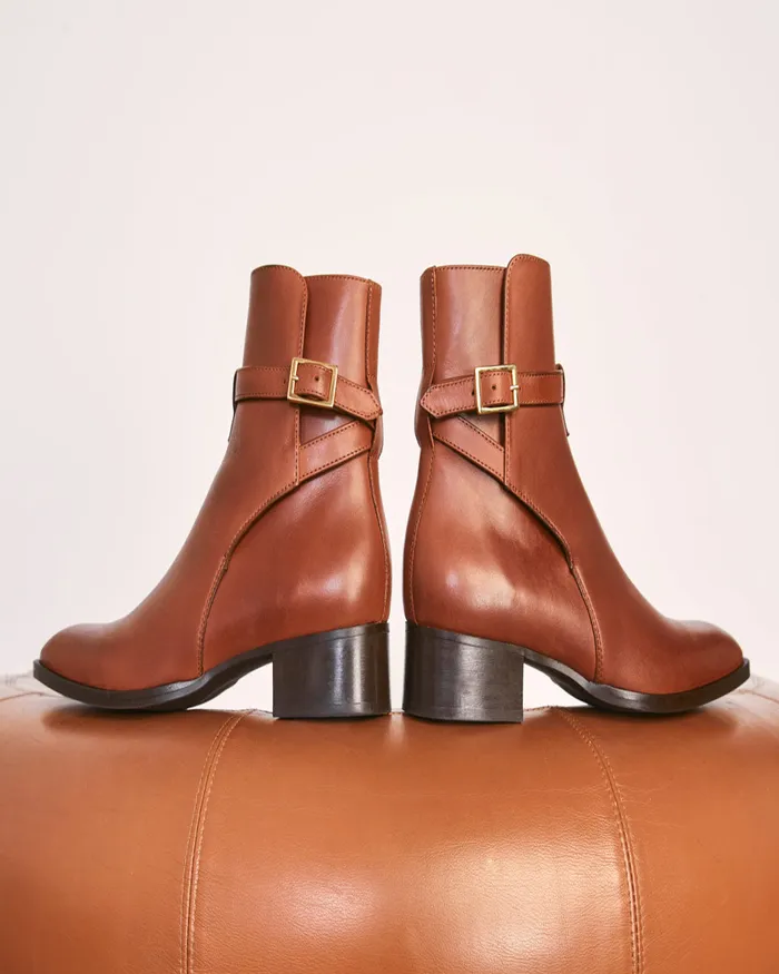 Jigsaw Shoes and Sandals Women SloanAnkle Boot Leather Cream