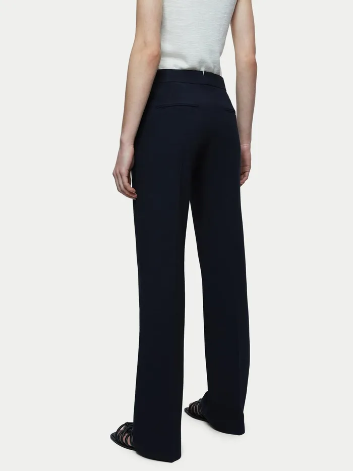 Jigsaw Trousers Women Crosshatch Mason Trouser Blue