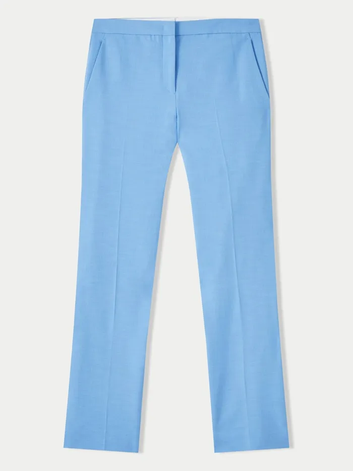 Jigsaw Trousers Women Crosshatch Mason Trouser Blue