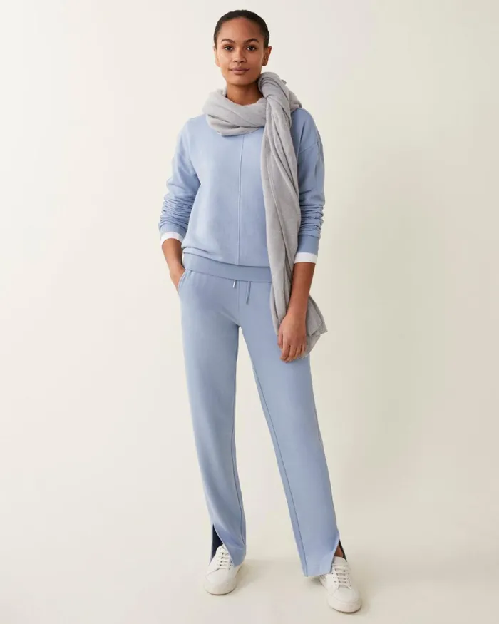 Jigsaw Trousers Women Luxe Trackpant Blue