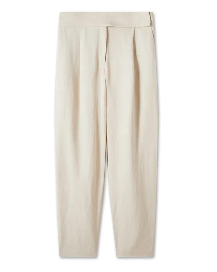 Jigsaw Trousers Women Mini Cavalry Tab Suit Trouser White