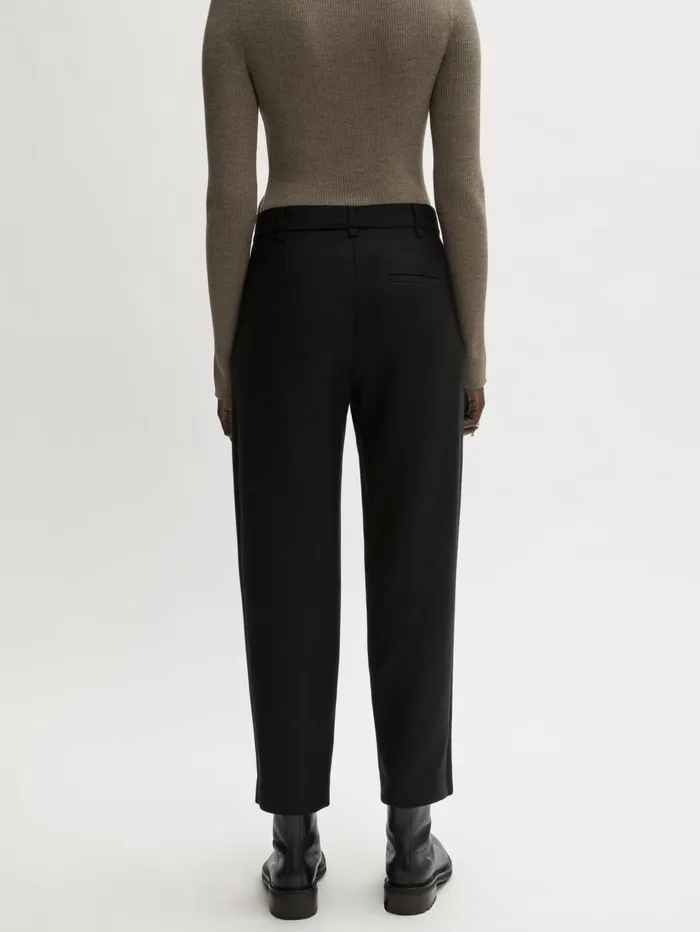 Jigsaw Trousers Women Nevis Wool Twill Trouser Black
