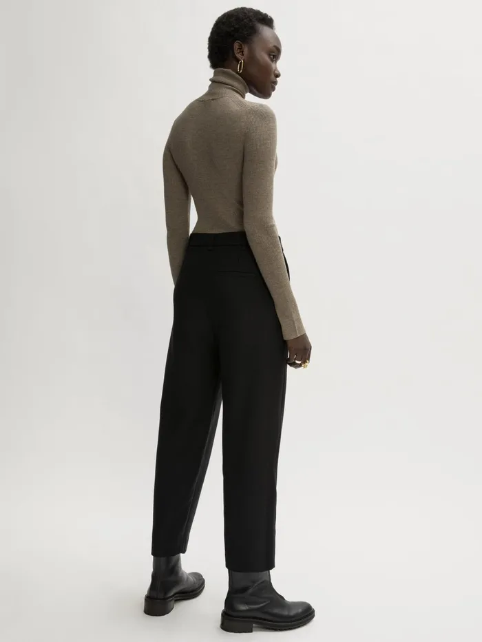 Jigsaw Trousers Women Nevis Wool Twill Trouser Black